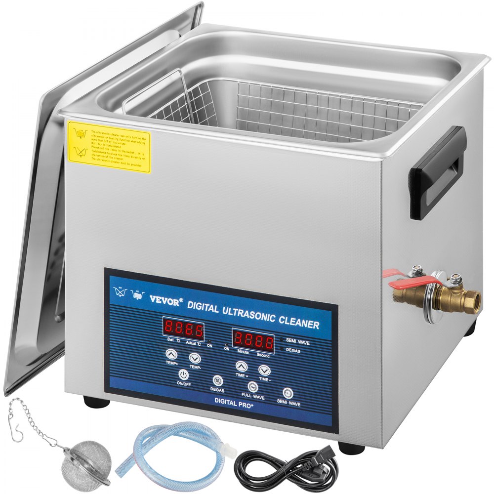 Pulitore ad ultrasuoni 6L professionale commerciale in acciaio inox pulizia  macchina 1-30 minuti timer 0-80 ° C