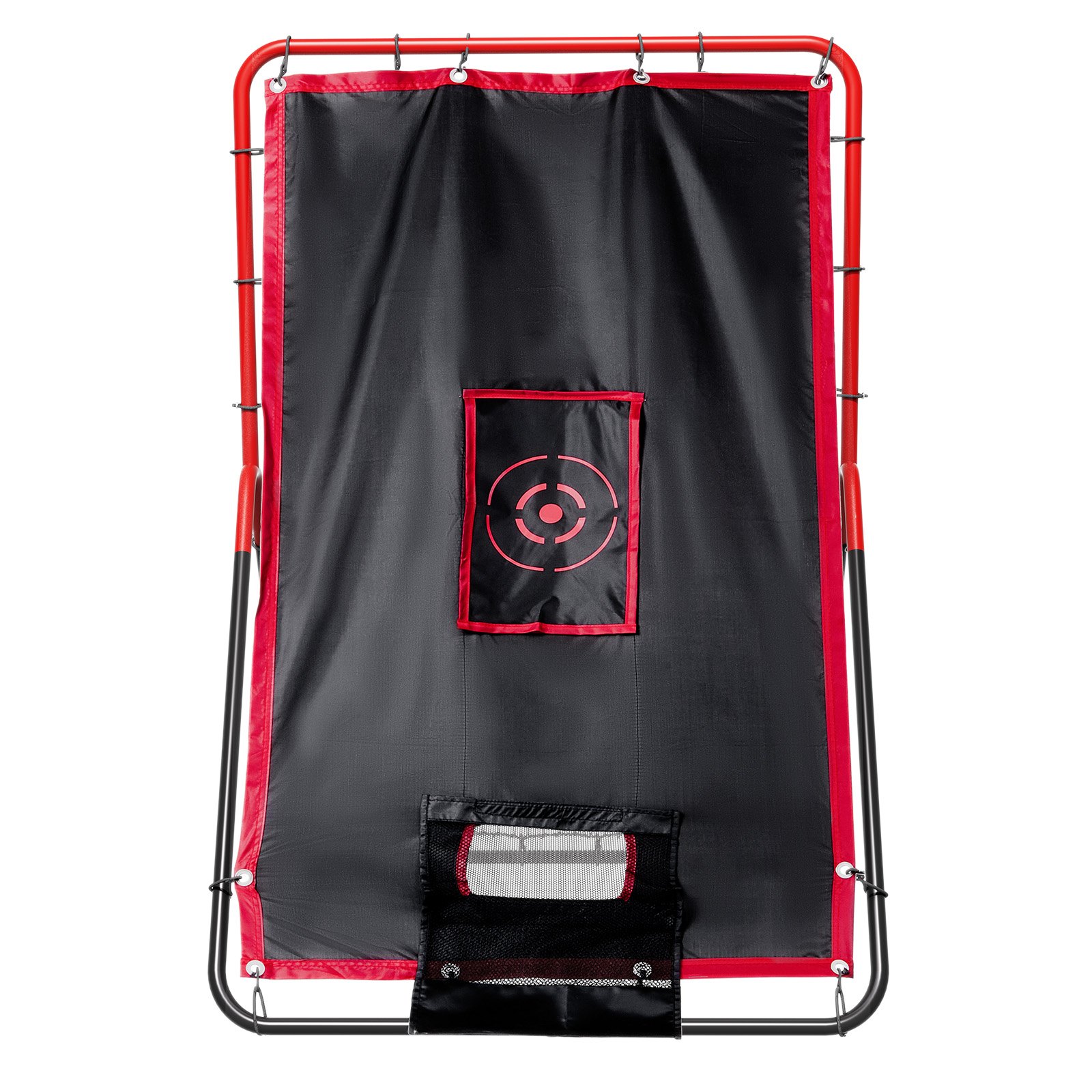 VEVOR Rete da Rimbalzo per Baseball e Softball 2 in 1, 914 x 1372 mm Switch Hitter Pitch Trainer, PitchBack Baseball Pitching Return Trainer Nest, Rete di Rimbalzo per Allenamento di Fielding/Lancio