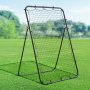 VEVOR Baseball Softball Rebounder Net 1210 x 1730 mm Pitch Back Trainer, 5 Adjustable Angles with Strike Zone Target, Steel Frame, Bounce Back Net for Pitching & Fielding Training, Return Practice