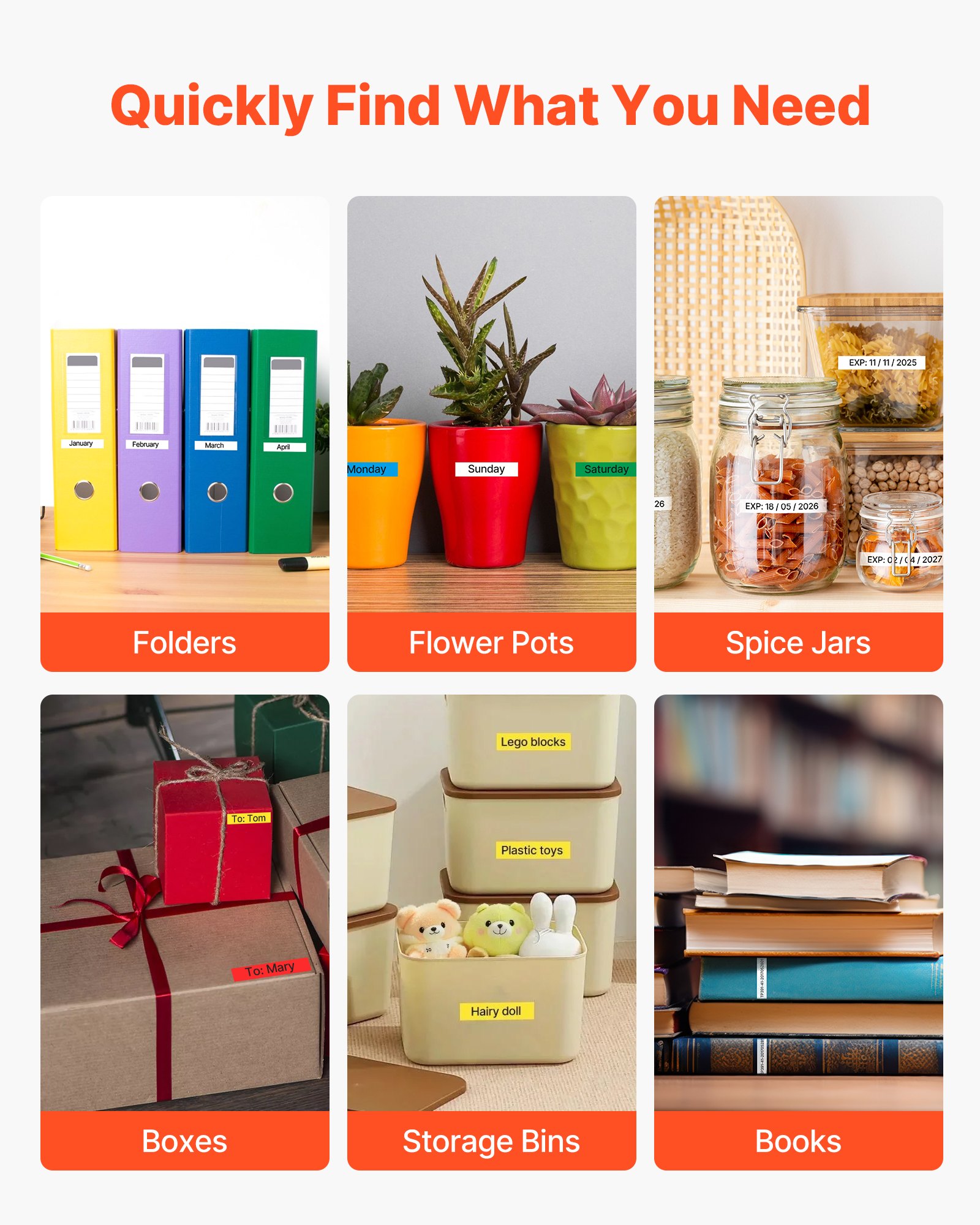 VEVOR Label Maker Tape, 4 Pack, 0.47 in / 12 mm Black on White Label Cartridge Compatible for Various Types of Brother Labelers, Durable & Long-lasting, Waterproof, Replacement for Letra Tag M-K231