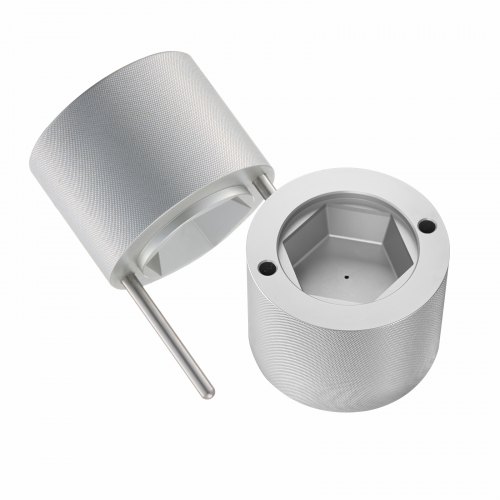VEVOR Pressa per Cubetti di Ghiaccio 65mm, Stampo per Cubetti di Ghiaccio Rotondi in Alluminio Aeronautico, Pressa per Cubetti di Ghiaccio con Vassoio Antigoccia Pinze Bevande Cocktail Whisky Bar