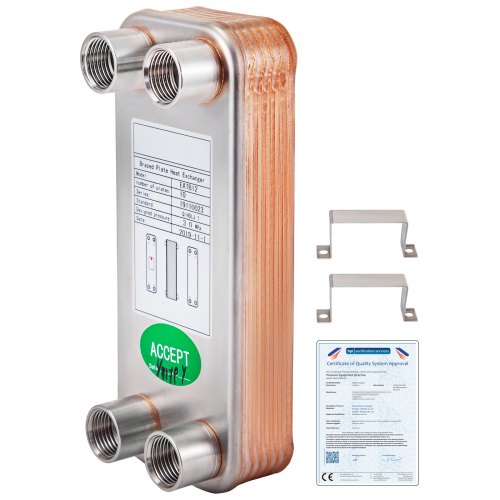 Scambiatore Di Calore A 10 Piastre Scambiatore Per Riscaldamento 1/2" Bsp Fpt