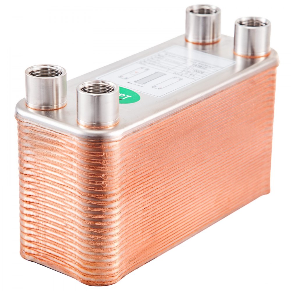 Scambiatore Di Calore A 40 Piastre saldobrasato 1/2 "bsp Fpt Per riscaldamento