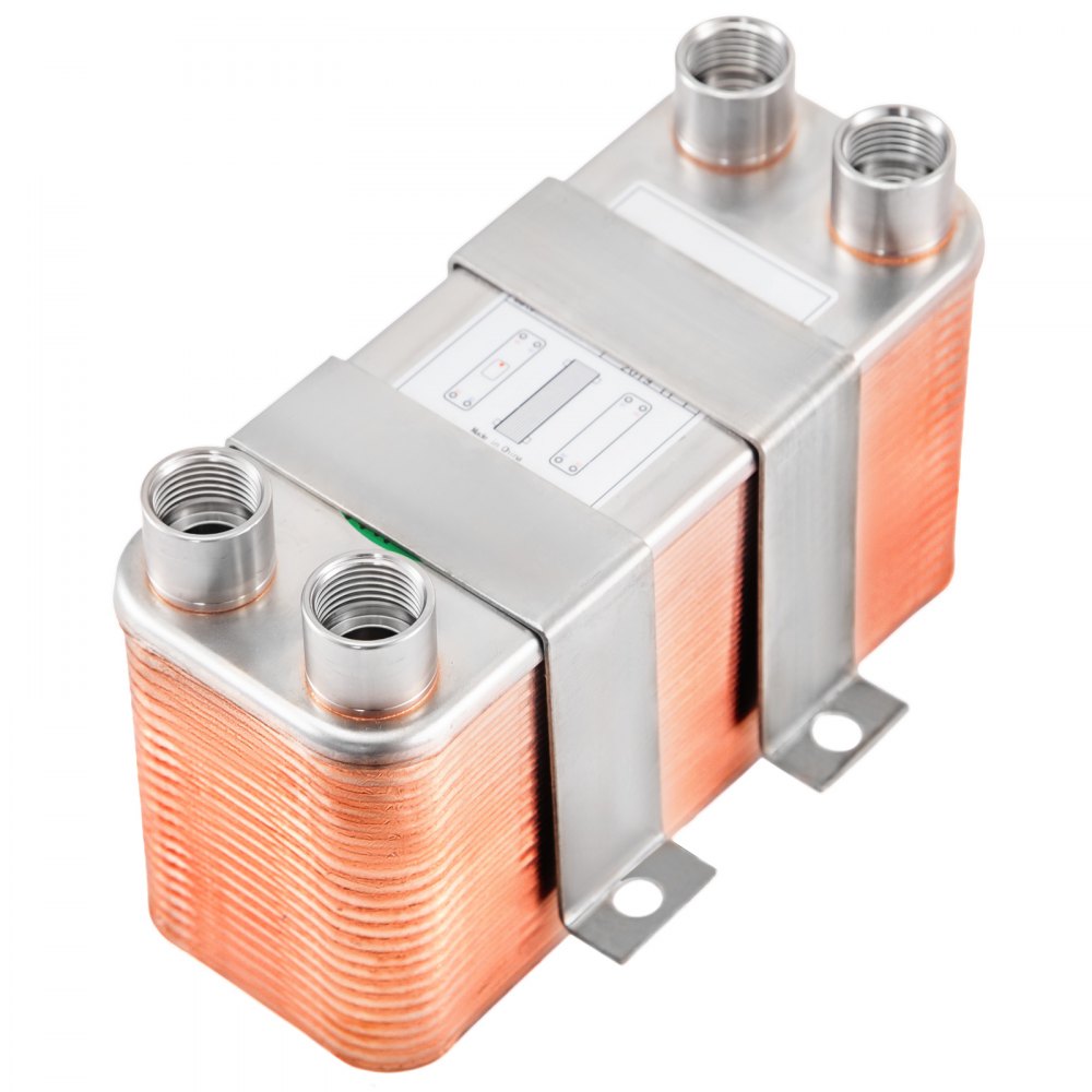 Scambiatore Di Calore A 40 Piastre saldobrasato 1/2 "bsp Fpt Per riscaldamento