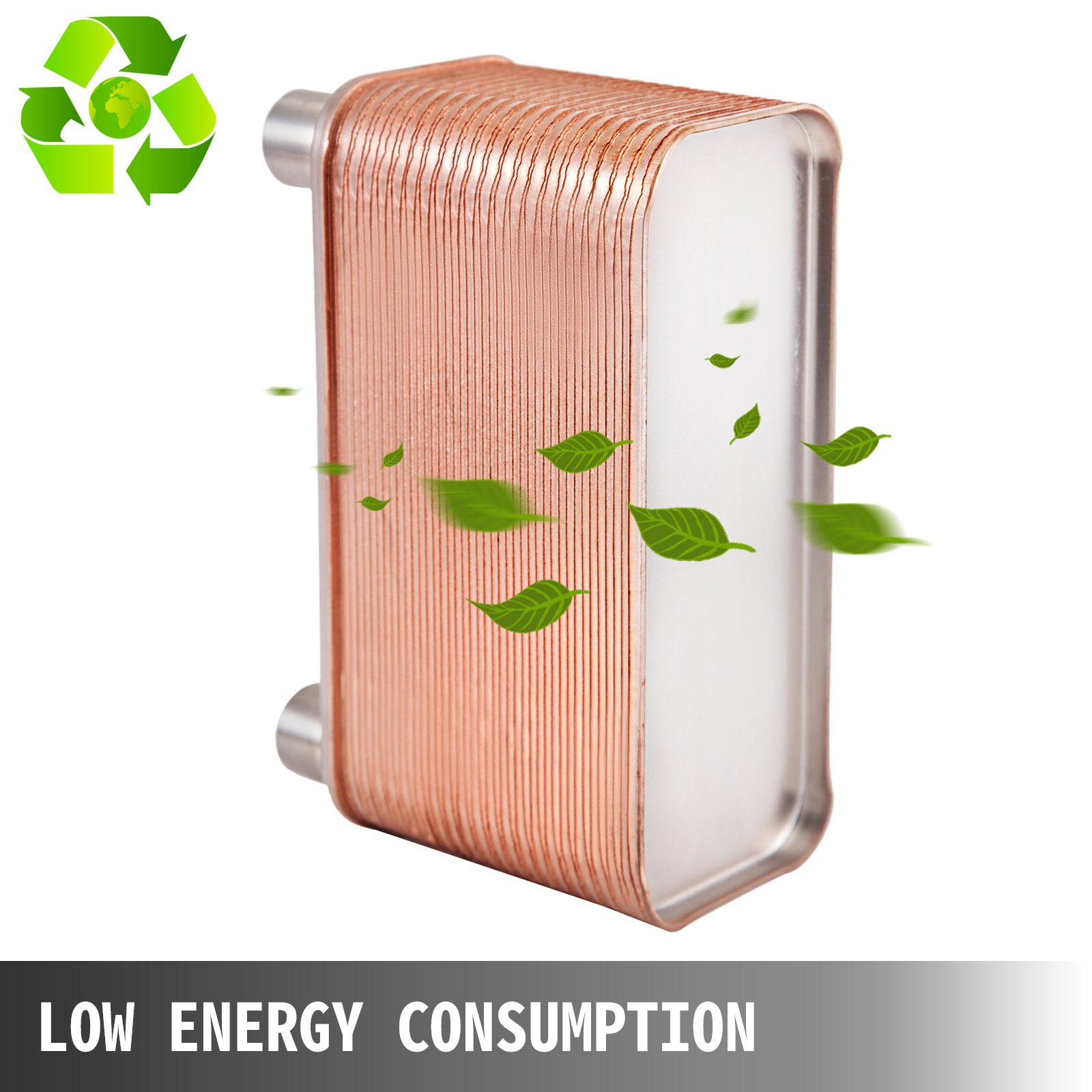 Scambiatore Di Calore A 40 Piastre saldobrasato 1/2 "bsp Fpt Per riscaldamento