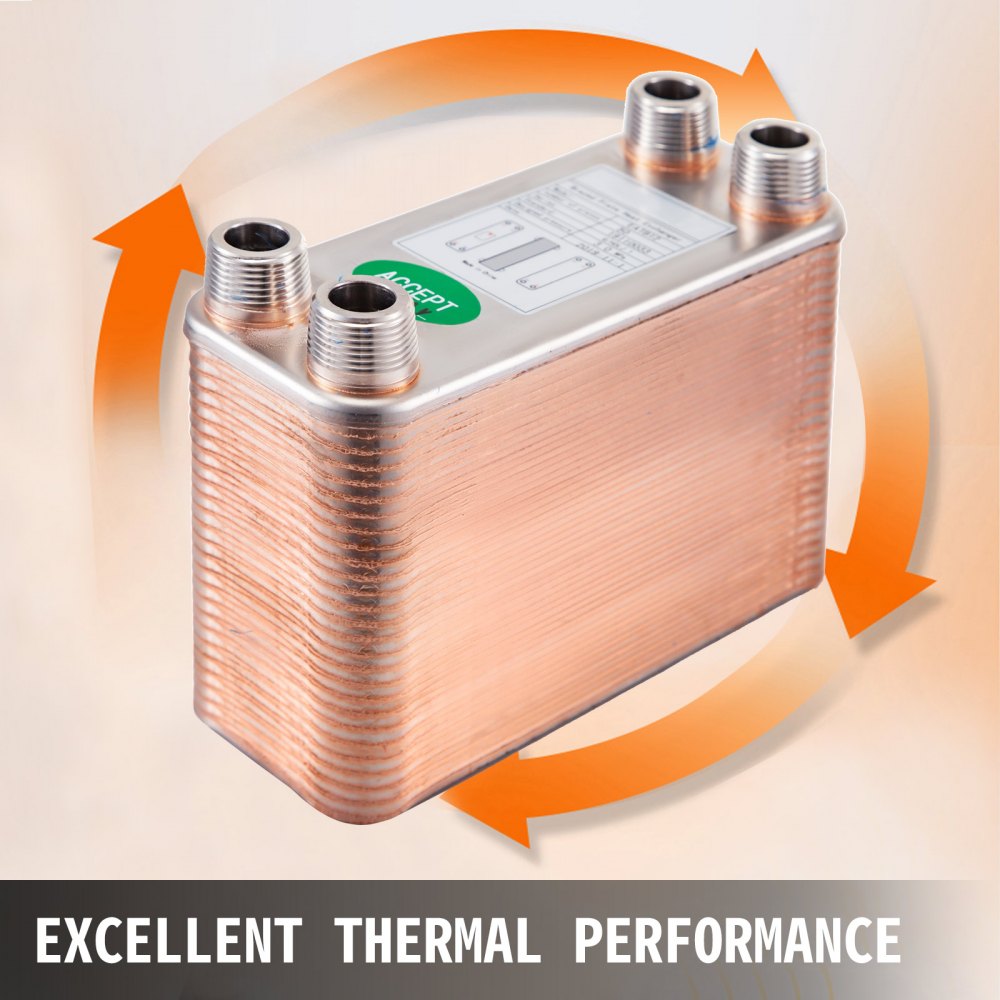 Scambiatore Di calore 50 Piastre  3/4" Mnpt Scambiatore Per riscaldamento