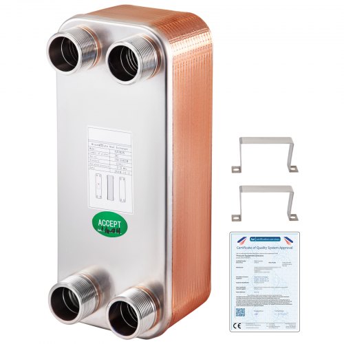 Scambiatore Di Calore A 30 Piastre 1 1/4" Mnpt Per Riscaldamento Eatb25