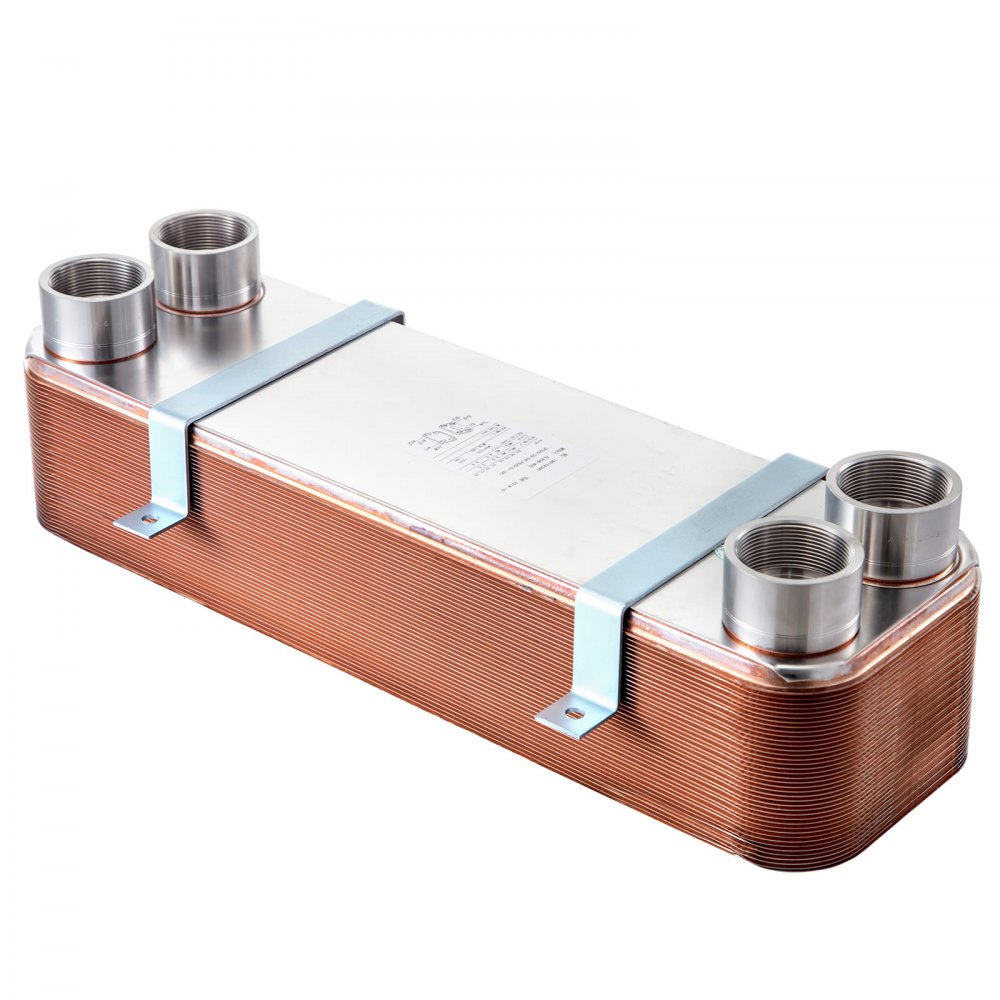 Scambiatore Di Calore A 40 Piastre saldobrasato 2" Mnpt Per riscaldamento