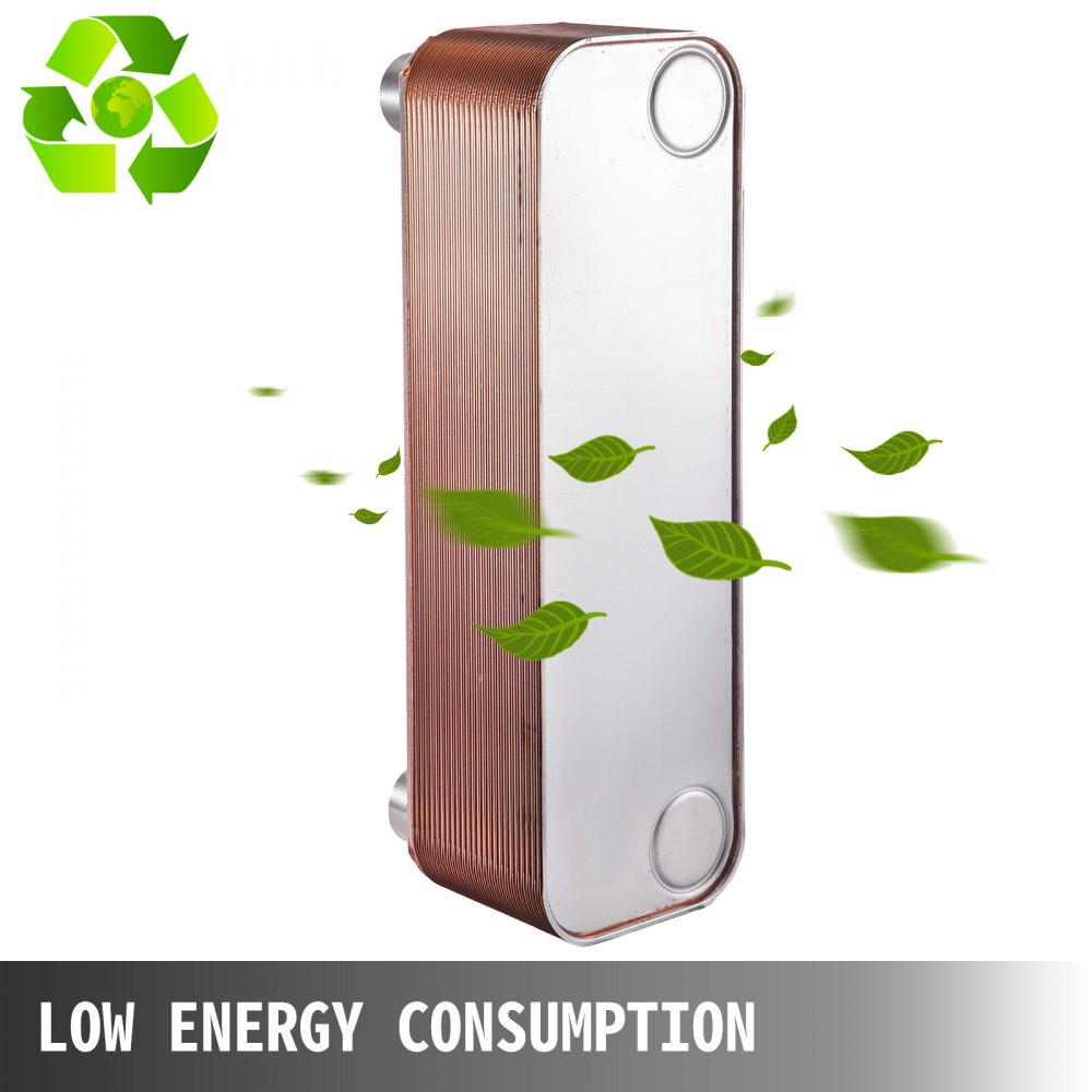 Scambiatore Di Calore A 50 Piastre saldobrasato 2" Mnpt Per riscaldamento