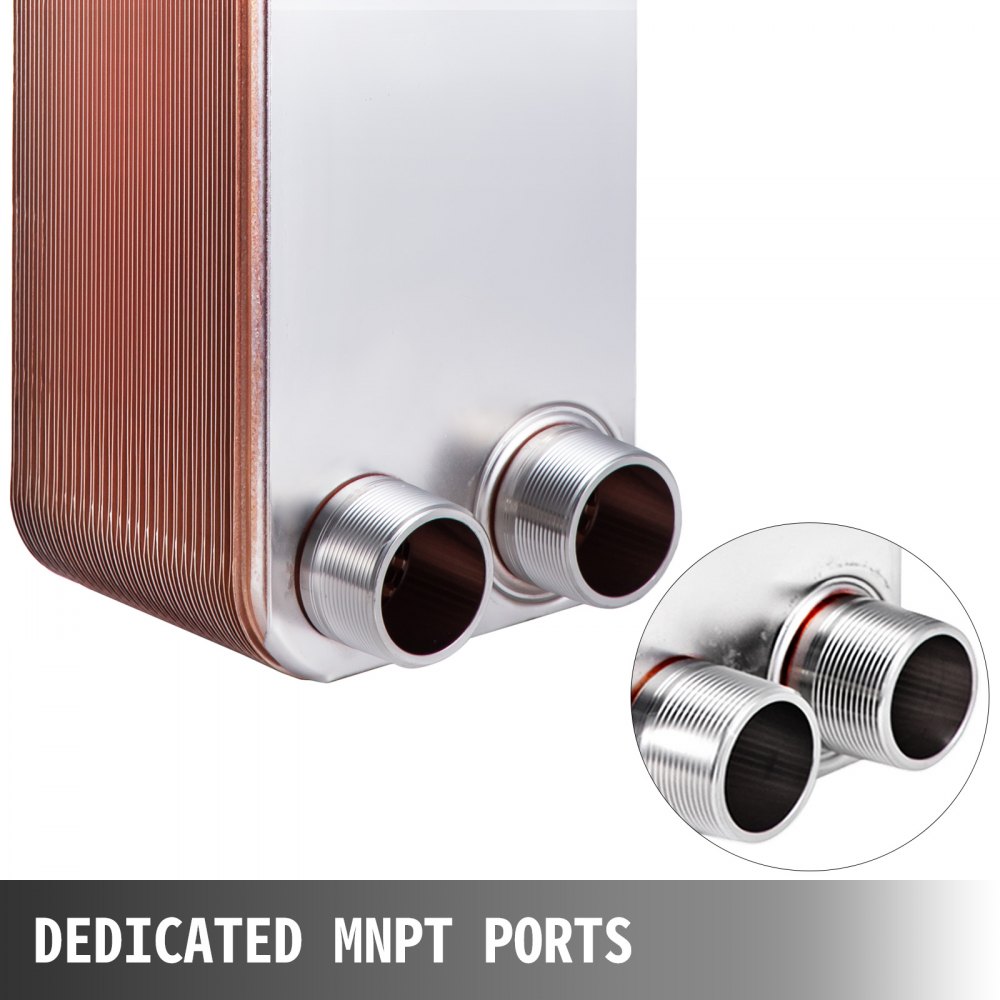 Scambiatore Di Calore A 50 Piastre saldobrasato 2" Mnpt Per riscaldamento