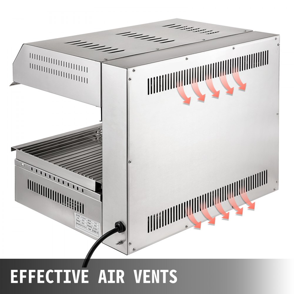 Griglia Elettrica Forno Elettrico 60x48cm + Bruciatore Di Sollevamento 50-300℃