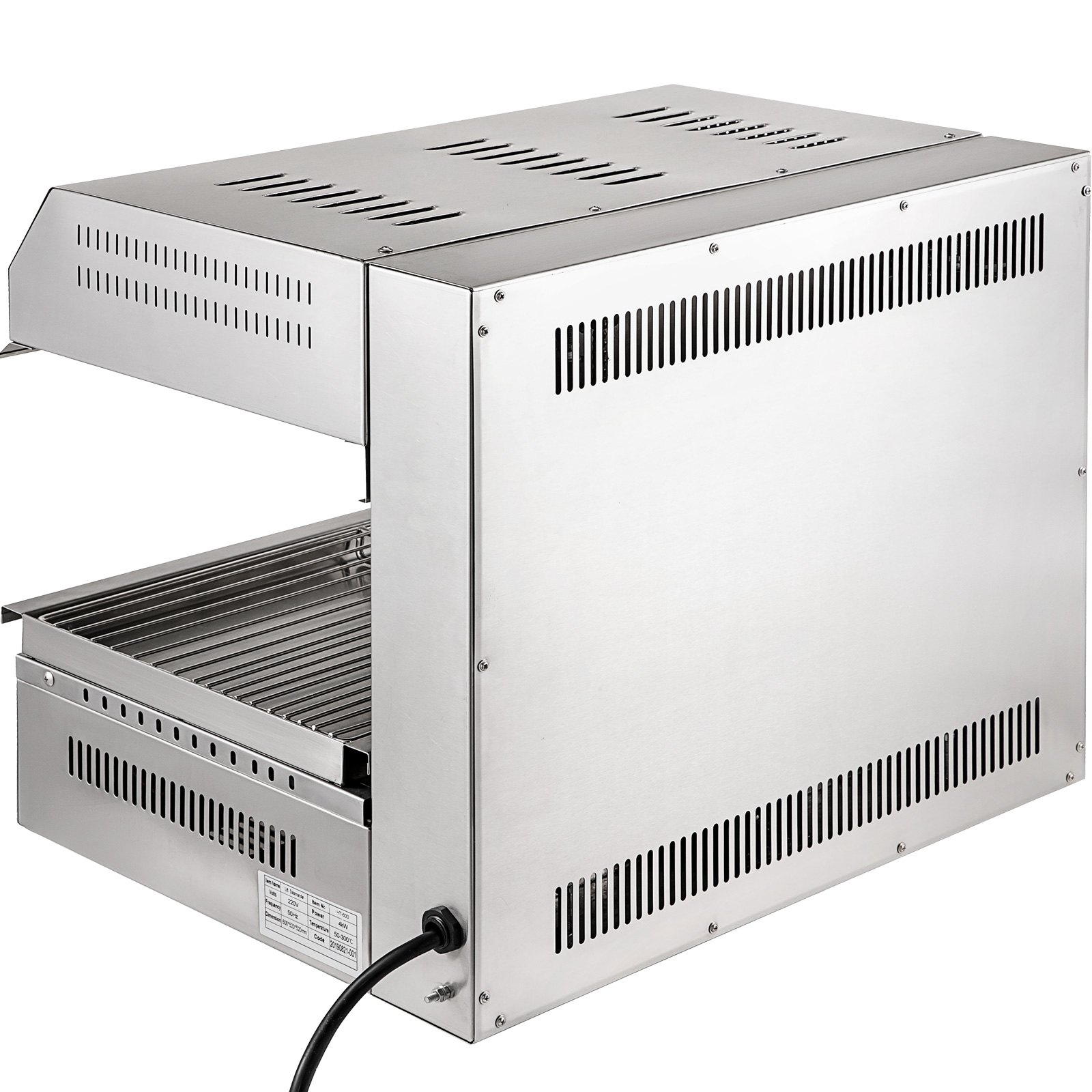 Griglia Elettrica Forno Elettrico 60x48cm + Bruciatore Di Sollevamento 50-300℃