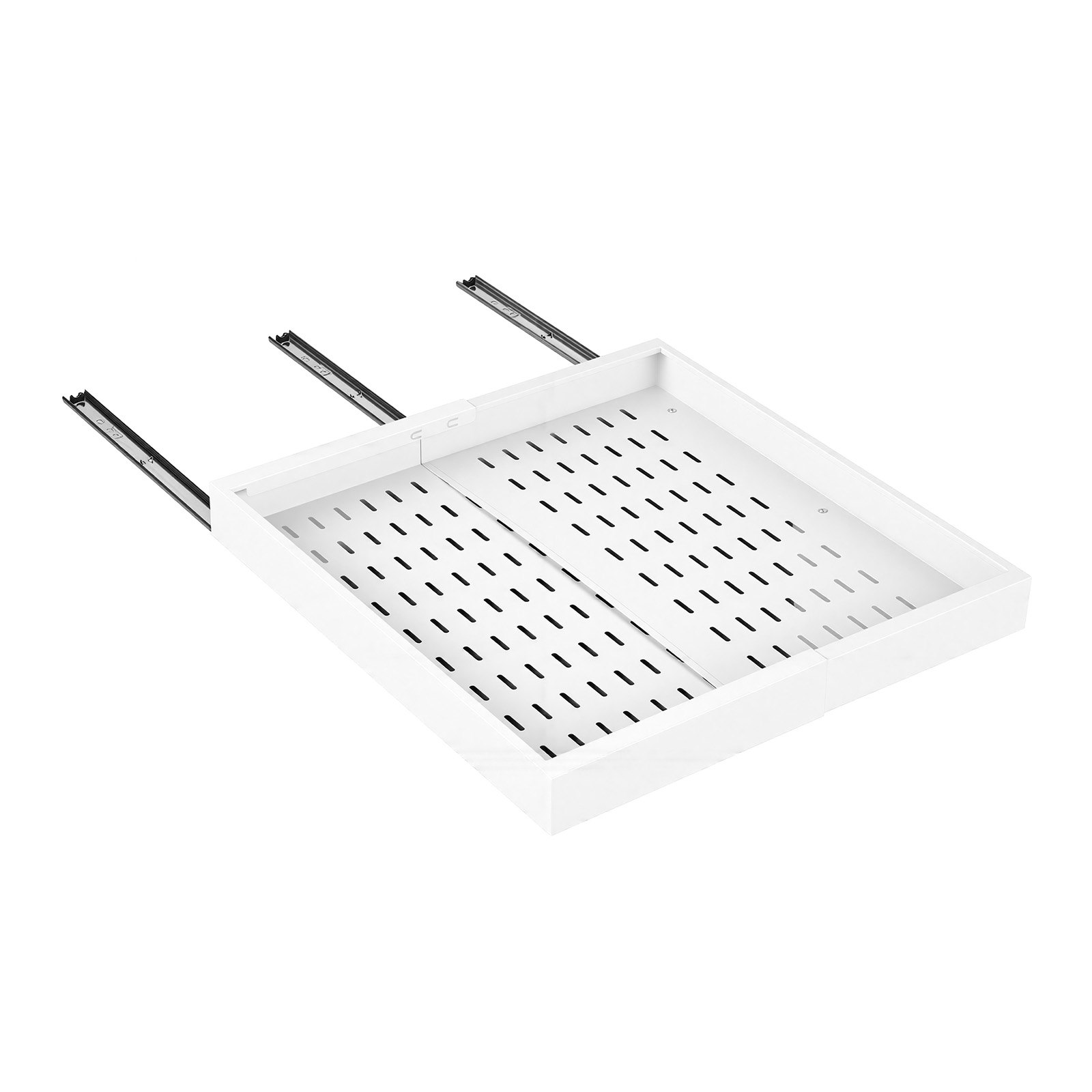 VEVOR Organizer Portaoggetti Estraibile Sottolavello, Cestello Estraibile Sotto Lavandino per Armadietto 2 pezzi Dimensioni 520 x 302 x 65 mm, Ripiano per Armadietti Cucina Bagno, Colore Bianco