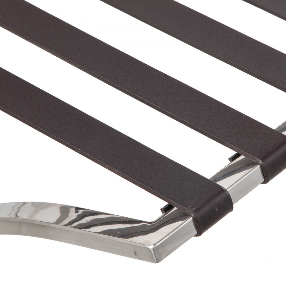 Poltrona Sedia Lounge In Pelle Pu Stile Barcellona Portico Pelle Fiore