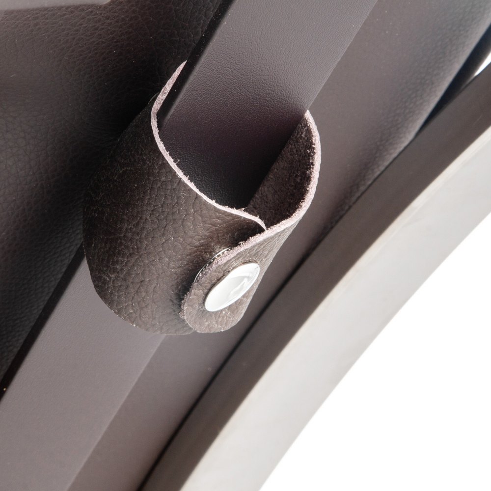 Poltrona Sedia Lounge In Pelle Pu Stile Barcellona Portico Pelle Fiore