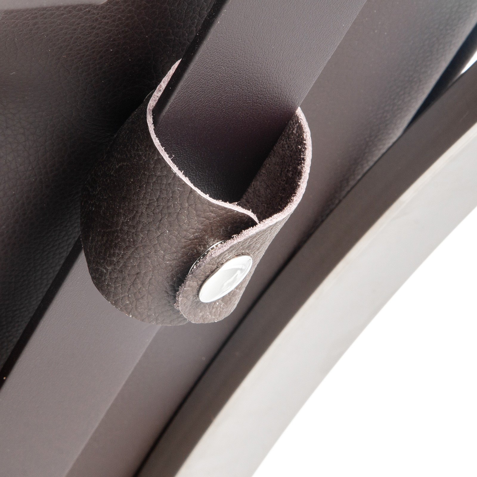 Poltrona Sedia Lounge In Pelle Pu Stile Barcellona Portico Pelle Fiore