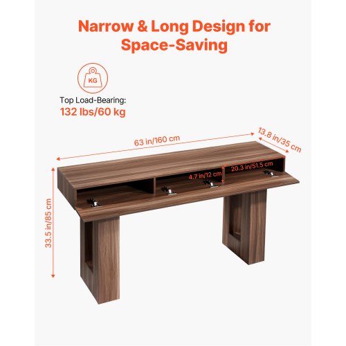 MROJISC - Tavolo consolle con cassetti e ripostiglio, in legno blu, tavolo consolle stretto con cassetto, consolle per soggiorno, ingresso, corridoio, camera da letto MROJISC - Tavolo consolle con cassetti e ripostiglio, in legno blu, tavolo consolle stretto con cassetto, consolle per soggiorno, ingresso, corridoio, camera da letto
