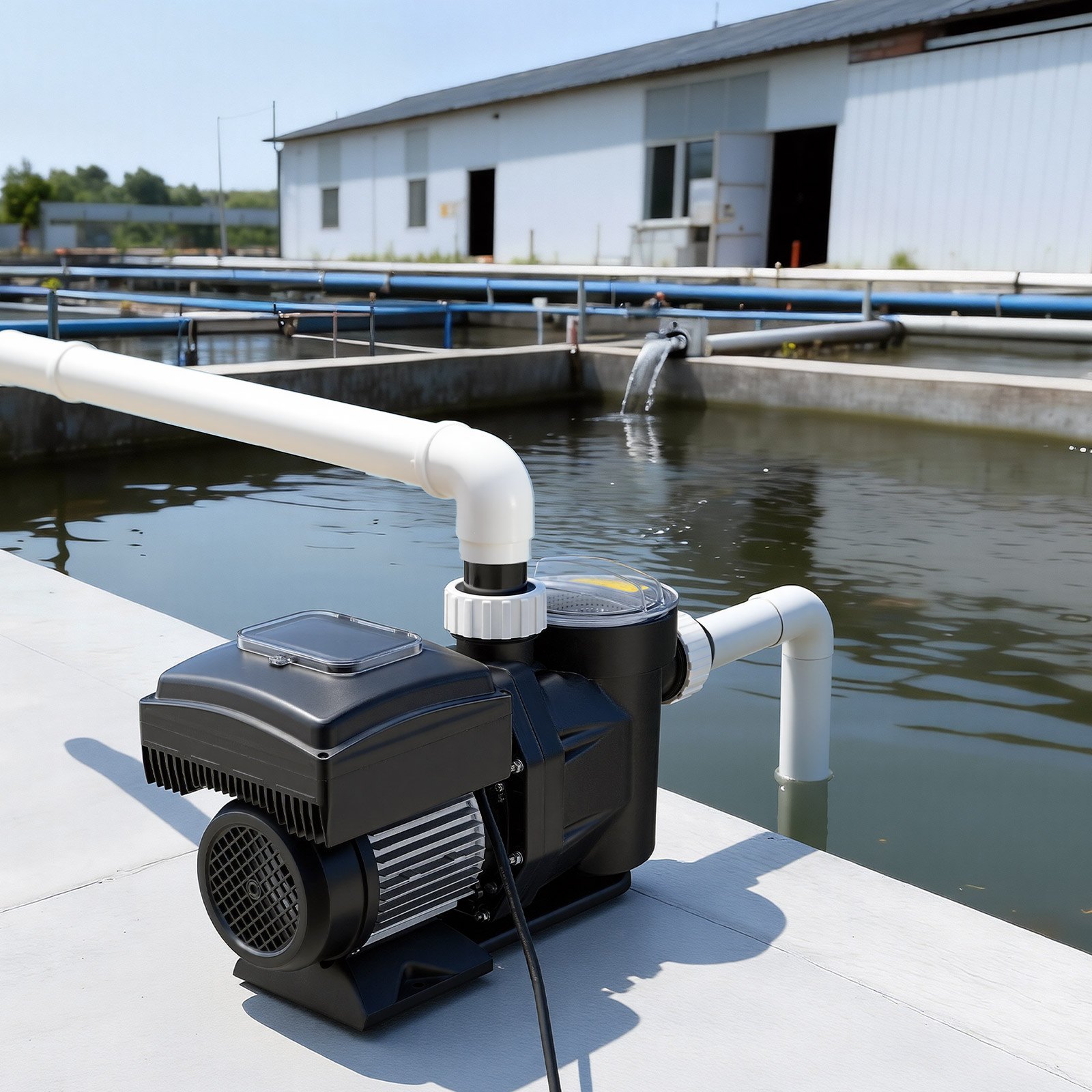 VEVOR Pompa per Piscina Velocità Variabile da 2200 W Pompa di Filtrazione per Piscina 43000 L/h per Piscina Fuori Terra Interrate Autoadescante con Cestello Filtrante Timer Prevalenza max 18 m