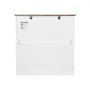 VEVOR Mobile Bar da Caffè 80 x 33 x 80 cm Mobiletto da Bar Rustico, 3 Ripiani, Tavolo da Bar con Porta del Fienile, Mobile Bar in Stile Fattoria, Mobile da Buffet con Credenza Rustica, Marrone/Bianco