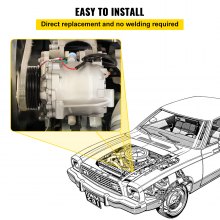 VEVOR Compressore aria frizione compressore AC per Honda Civic 1.8L 2006-2011