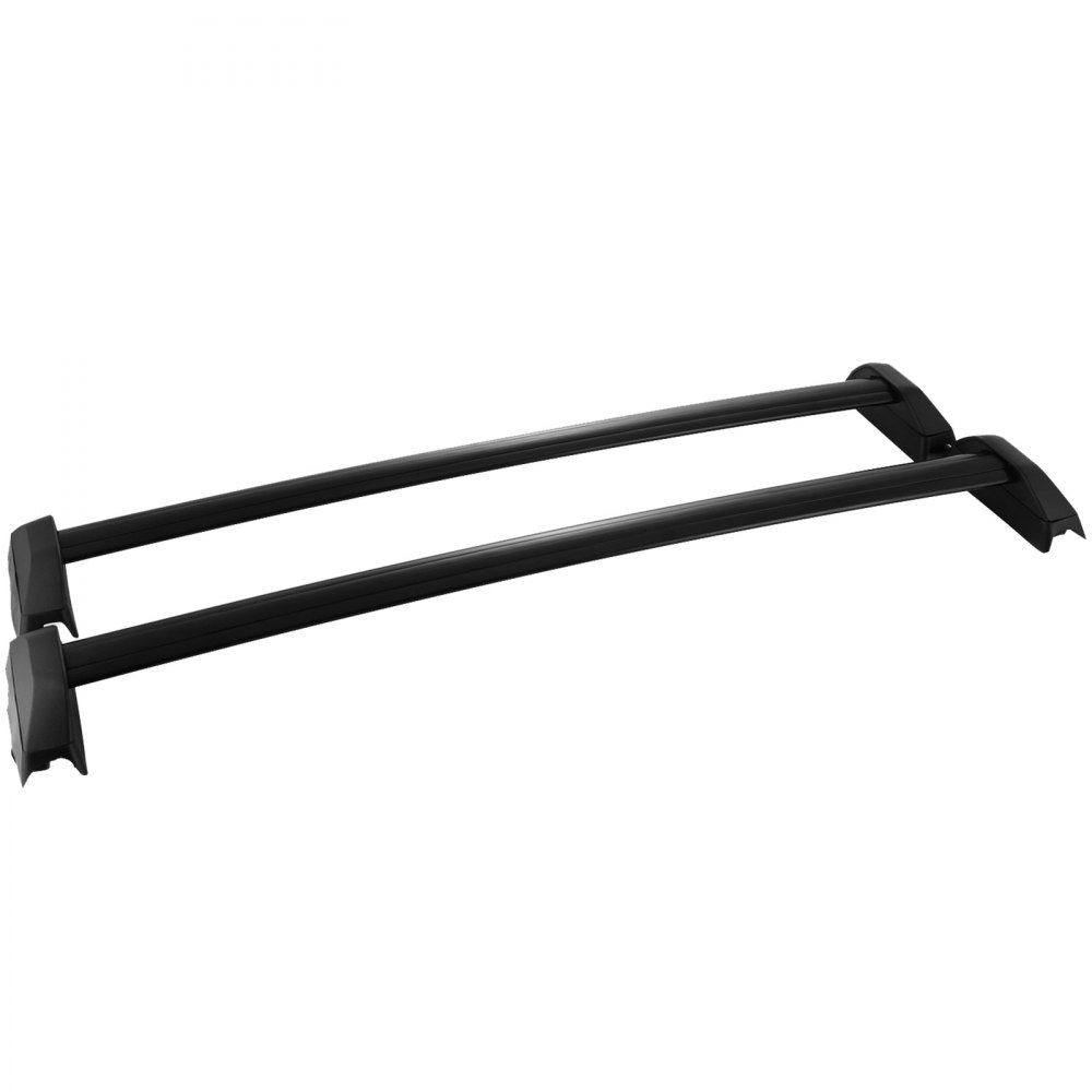 VEVOR Barre da Tetto Poli per Hon-da CRV 02-06, Set di Barre Portapacchi Portapacchi CE Fisse Nere per Ala Fissa Set per Honda CRV 2002-2006, Alluminio Nero Superiore Materiale Portapacchi