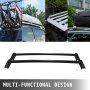 VEVOR Barre da Tetto Poli per Hon-da CRV 02-06, Set di Barre Portapacchi Portapacchi CE Fisse Nere per Ala Fissa Set per Honda CRV 2002-2006, Alluminio Nero Superiore Materiale Portapacchi