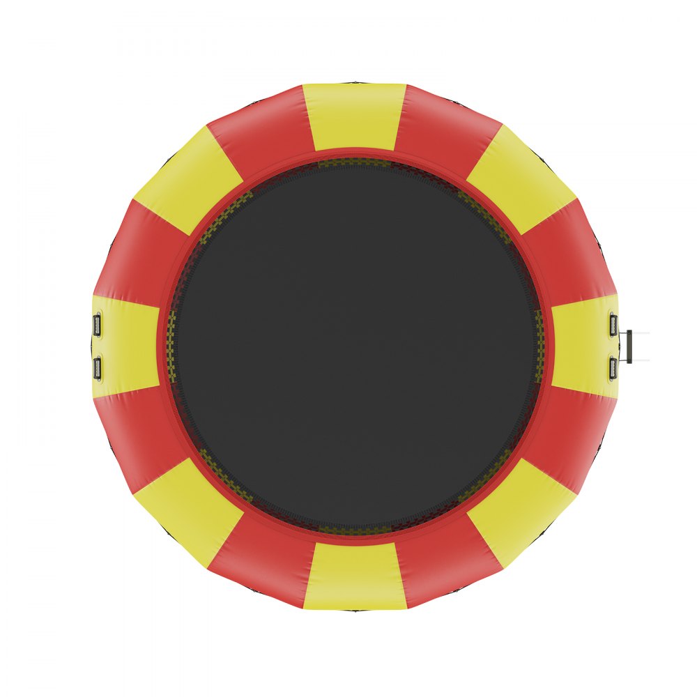 VEVOR Trampolino Acquatico Gonfiabile, Trampolino Acquatico 537x90 cm, Piattaforma da Bagno Portatile con Scaletta a 5 Gradini e Pompa ad Aria Elettrica, Rete Elastica Galleggiante per Bambini