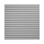 VEVOR Pannelli per Pareti a Doghe per Garage con Disegno Modulare, Pannello per Pareti a Doghe Regolabile, con Struttura di Accoppiamento e Taglio Fai da Te, Grigio 1230 x 1235 x 20 mm