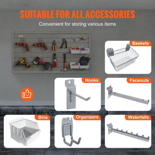 30 Ganci Per Pannello Forato - Ferro Resistente, 20 Cm, Per Supermercati, Garage E Cucine