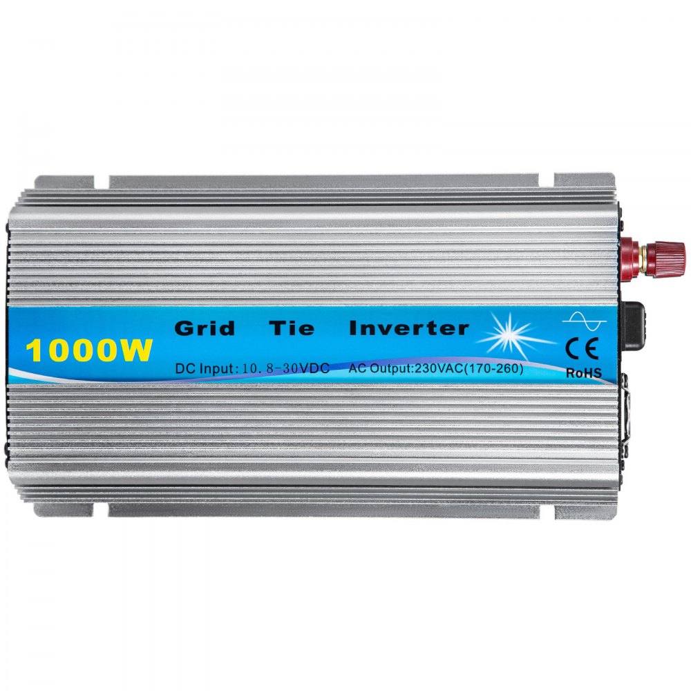 Vevor Inverter Collegato Alla Rete Solare 1kw Mttp Grid Tie Invertitore 10,8-30v