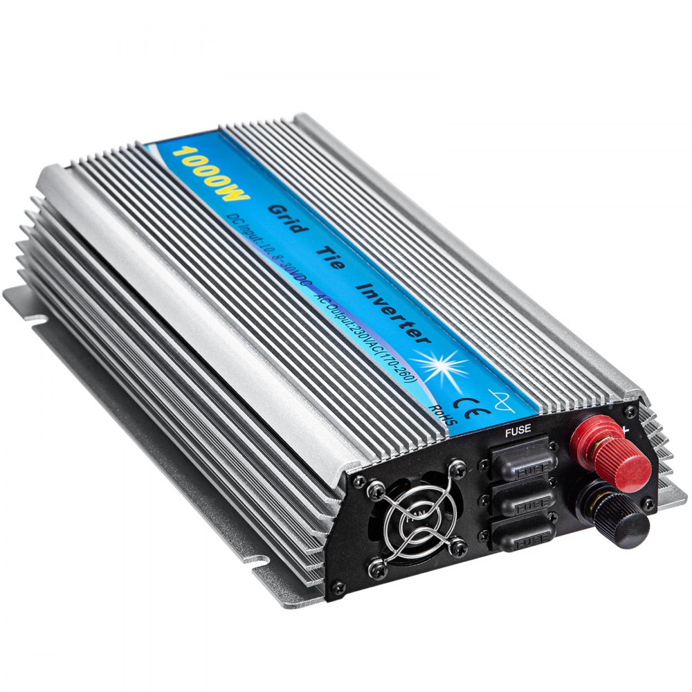 Vevor Inverter Collegato Alla Rete Solare 1kw Mttp Grid Tie Invertitore 10,8-30v