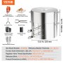 VEVOR Kit Forno Fusione a Propano 16 kg Bruciatore Doppio con Pinze Crogioli