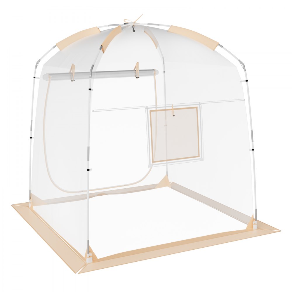 VEVOR Tenda Sportiva Capienza ca. 2-4 Persone, Tenda Istantanea Resistente alle Intemperie, Tenda a Bolle da Esterno con Visione Chiara, Riparo alle Intemperie per Calcio,  Eventi Sportivi, Pesca