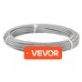 VEVOR 3.2 mm Wire Rope Kit, 12.2 m Length, 316 Stainless Steel Wire Cable, 7.1 kN Breaking Strength, 7 x 7 Strands Construction, Steel Cable for Deck Railing System, Garden Trellis, String Lights