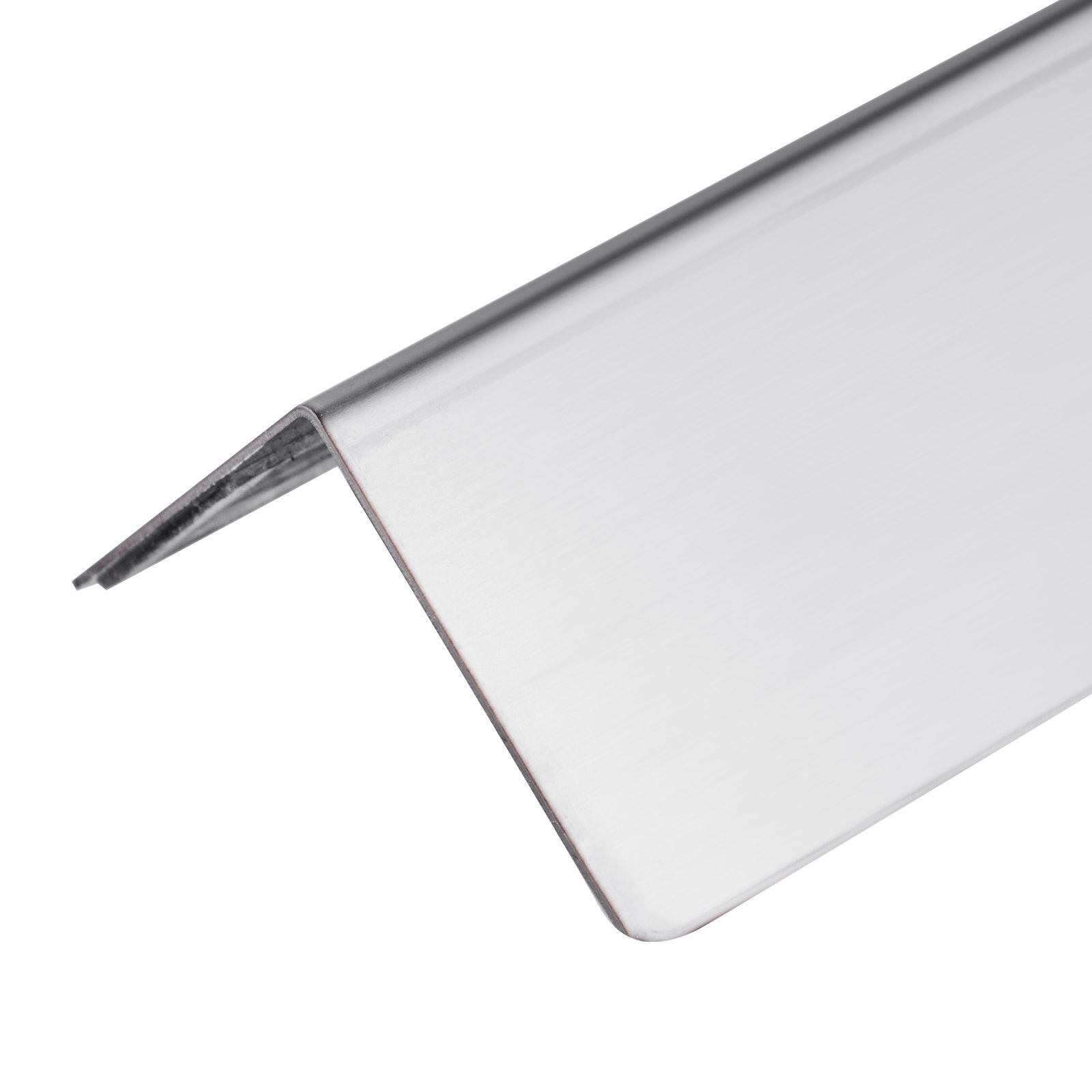 VEVOR Paraspigoli in Acciaio Inox 50 x 50 x 1217 mm, Confezione da 10 pezzi, Profilo Angolare per Muro a 90° con Nastro Adesivo, Protezione dagli Urti per Pareti di Soggiorno, Ufficio