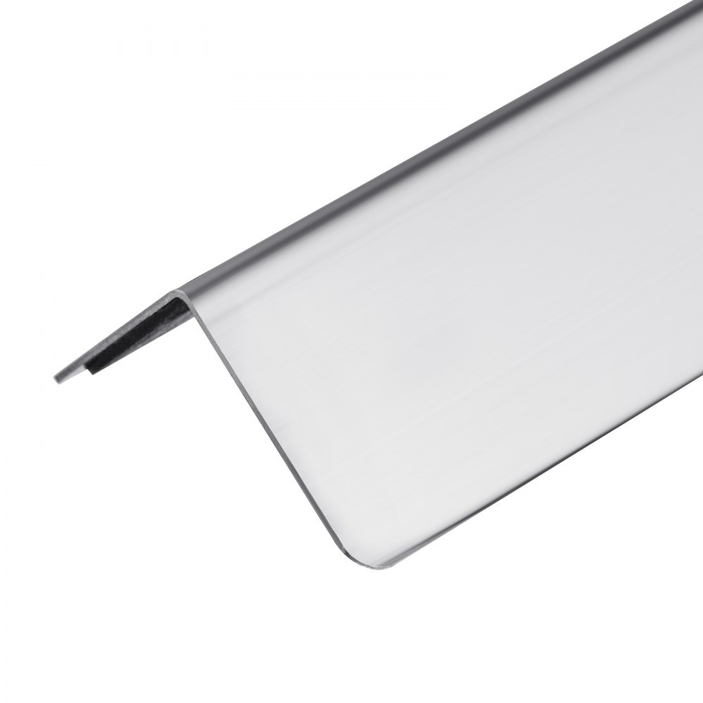 VEVOR Paraspigoli in Acciaio Inox 38 x 38 x 2436 mm, Confezione da 10 pezzi, Profilo Angolare per Muro a 90° con Nastro Adesivo, Protezione dagli Urti per Pareti di Soggiorno, Ufficio