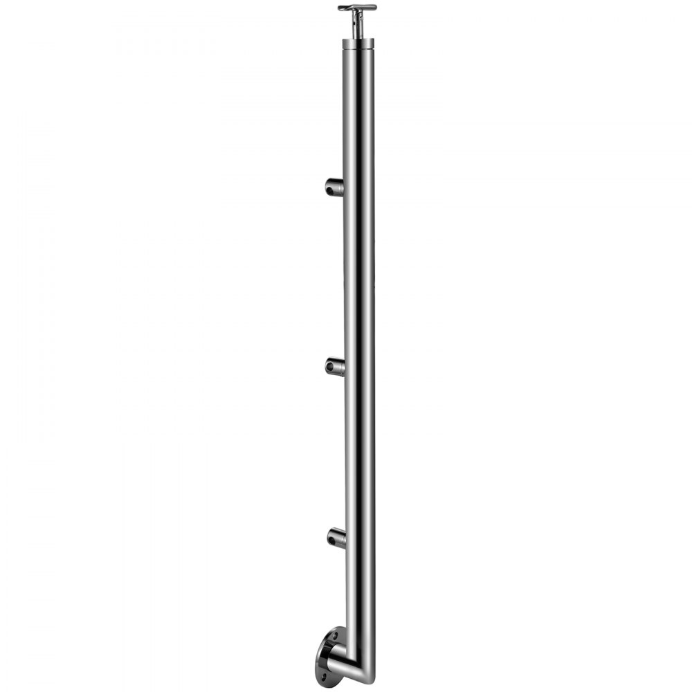 Vevor Ringhiera Scala Ad Angolo In Acciaio Inox 3 Barre Trasversali Altezza 90cm