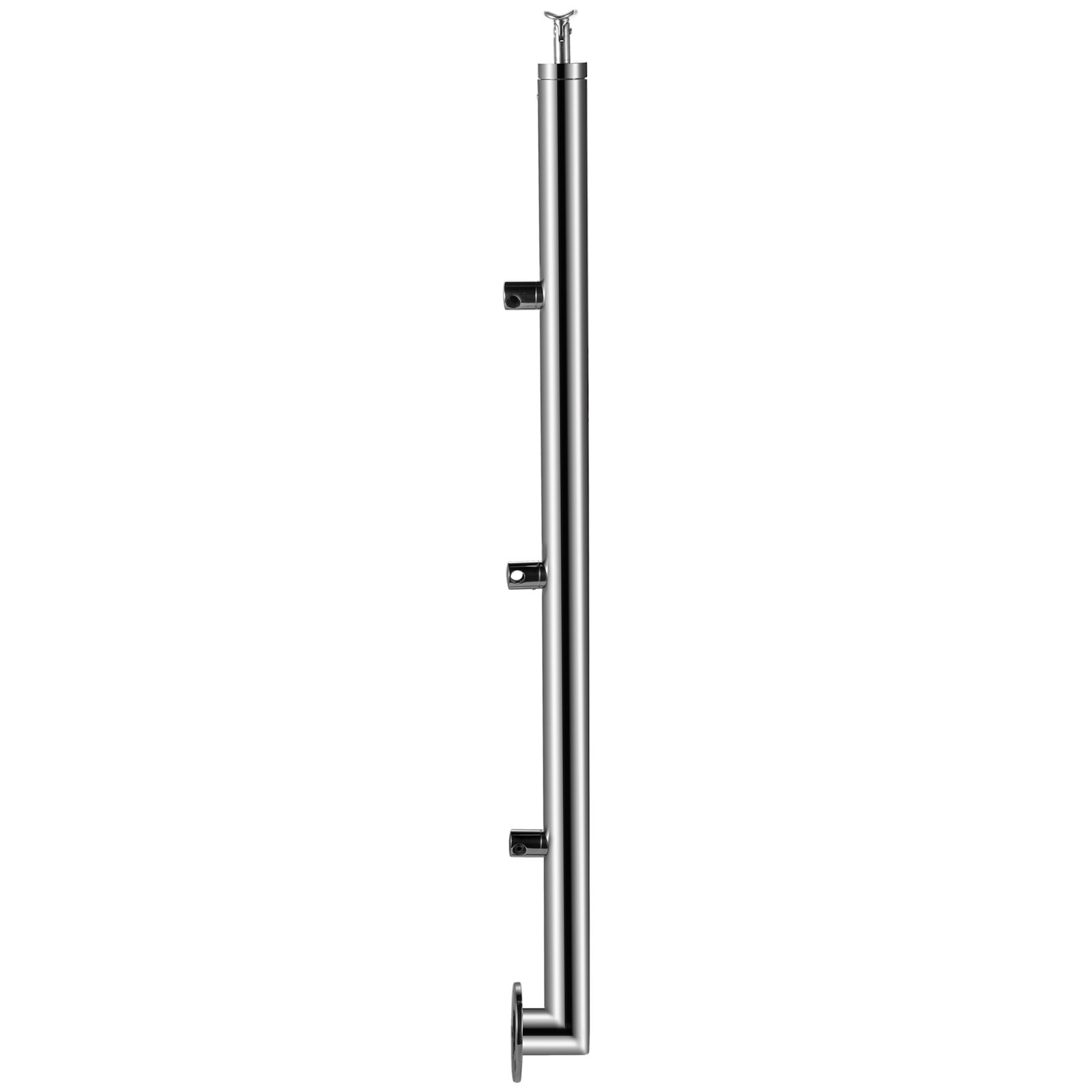 Vevor Ringhiera Scala Ad Angolo In Acciaio Inox 3 Barre Trasversali Altezza 90cm