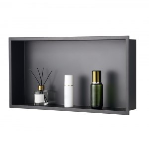 VEVOR Nicchia Doccia In Acciaio Inox 304 – Doppio Ripiano, Antigoccia, Per Bagno E Cucina