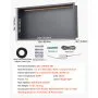 VEVOR Nicchia per Doccia, 33,0 x 63,5 x 10,2 cm, Nicchia in Acciaio Inossidabile da Incasso a Parete con Striscia LED, Porta Sapone e Shampoo, Sigillato Impermeabile, Singolo Strato, Nero