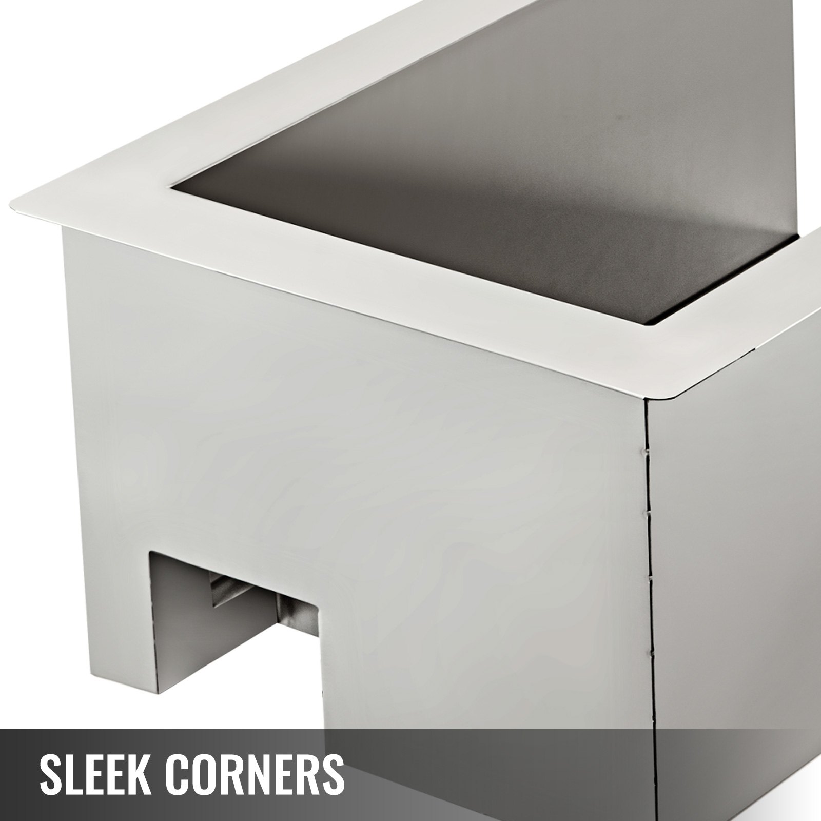 VEVOR Inserto per Barbecue a Gas in Acciaio Inossidabile 304, Rivestimento Antiaderente Argento da 368 x 584 x 248 mm, Cappa a Gas per Grill BBQ per Protezione da Cucina all'Aperto e Isola Barbecue