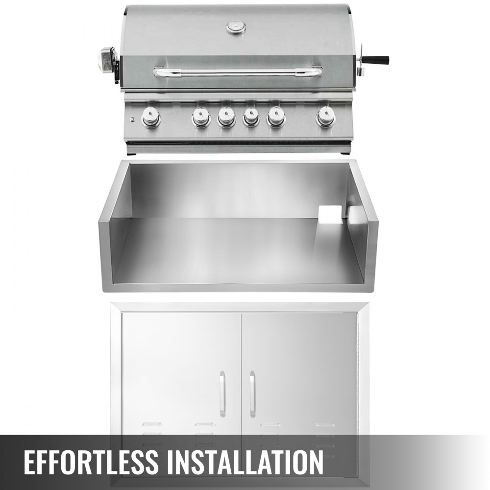 Vevor Rivestimento Isolante 41,2x30 Pollici Per Grill A Gas Cappa A Gas Per Bbq