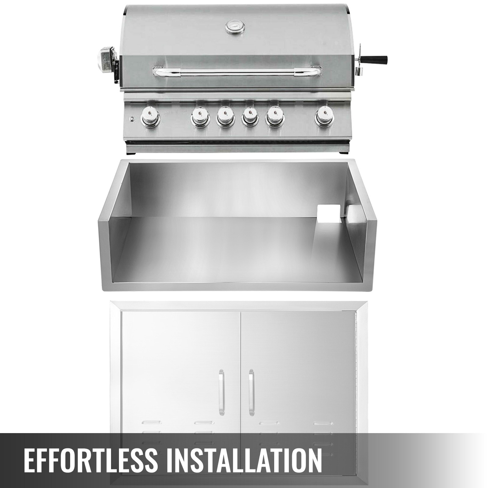 Vevor Rivestimento Isolante 41,2x30 Pollici Per Grill A Gas Cappa A Gas Per Bbq