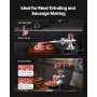 VEVOR Tritacarne Manuale in Acciaio Inossidabile da Tavolo 2 Modi di Fissaggio Ventosa Morsetto per Preparazione di Salsicce Polpette Salumi, Tritacarne Manuale in Acciaio Inox da Tavolo Calibro #8