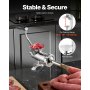 VEVOR Tritacarne Manuale in Acciaio Inossidabile 304 Fissaggio a Morsetto da Tavolo per Preparazione di Salsicce Salumi Polpette, Tritacarne Manuale da Tavolo Acciaio Inox Uso Alimentare Calibro #12