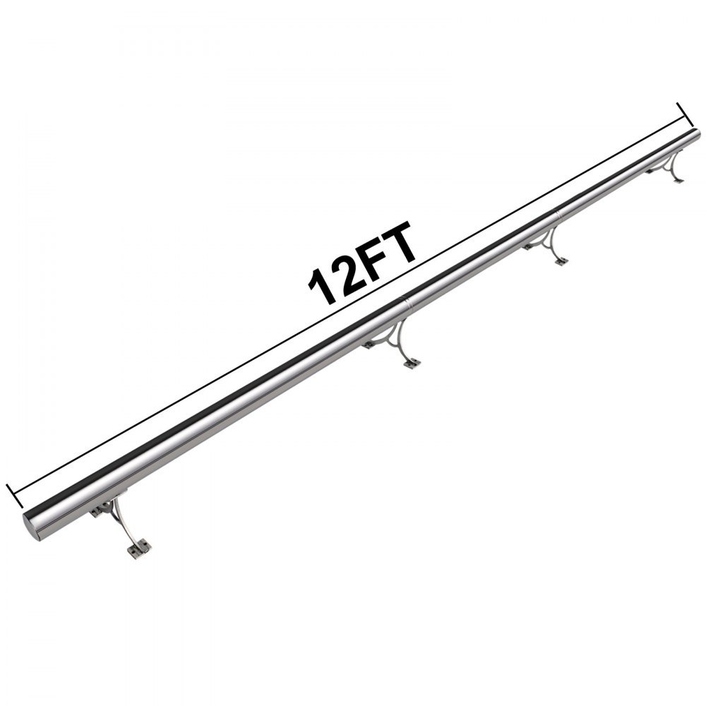 Kit Bar Piedi Calpestati Binario Acciaio Piedi Bar Kit Tubo 12 Piedi