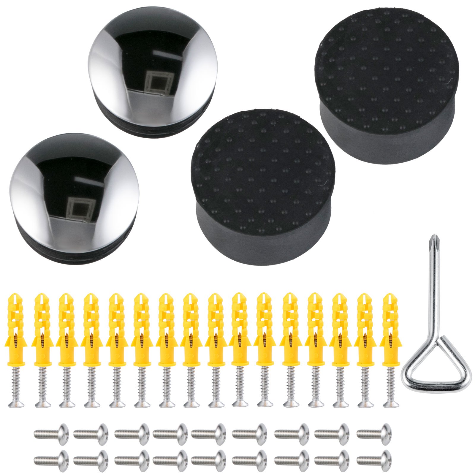 Kit Bar Piedi Calpestati Binario Acciaio Piedi Bar Kit Tubo 12 Piedi