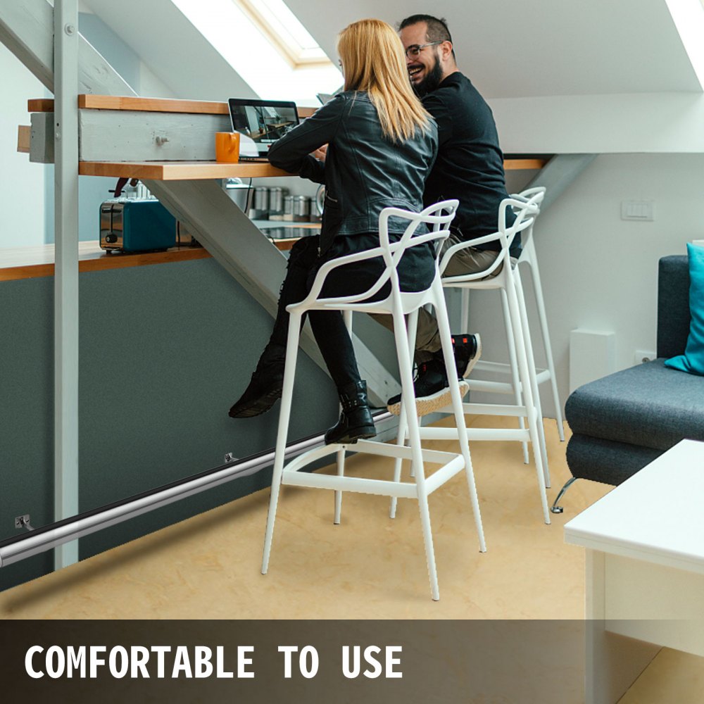 Kit Bar Piedi Calpestati Binario Acciaio Piedi Bar Kit Tubo 6 Piedicon Staffa