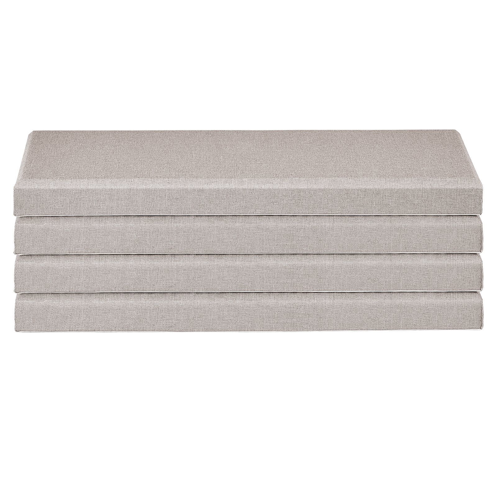 VEVOR Pannelli Acustici Murali Fonoassorbenti Autoadesivi, Pannelli Fonoassorbenti in Fibra di Vetro Bianca 4,36 kg, per Studi, Uffici, Sale Riunioni, 4 Pezzi 600 x 300 x 50 mm, Cammello