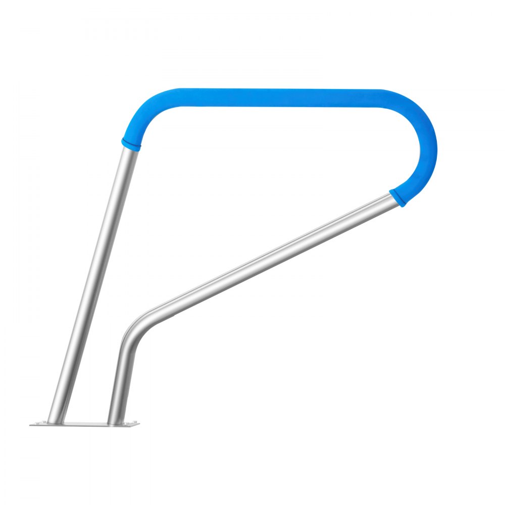VEVOR Corrimano per Piscina 990 x 812 mm Ringhiera per Piscina in   Acciaio Inossidabile con Piastra di Base per Piscine Interne Esterne, Ringhiera di Sicurezza per Piscina con Copertura Maniglia